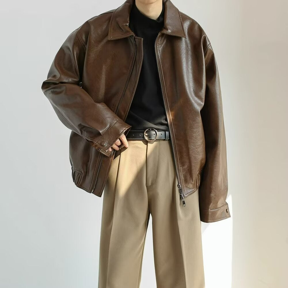 Men's Relaxed Fit Zip Jacket - EasyApparels