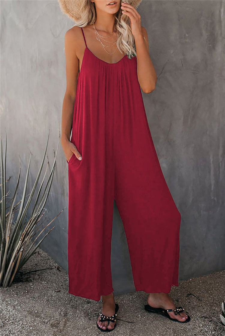 Comfy Women's Full Length Jumpsuit with Pockets