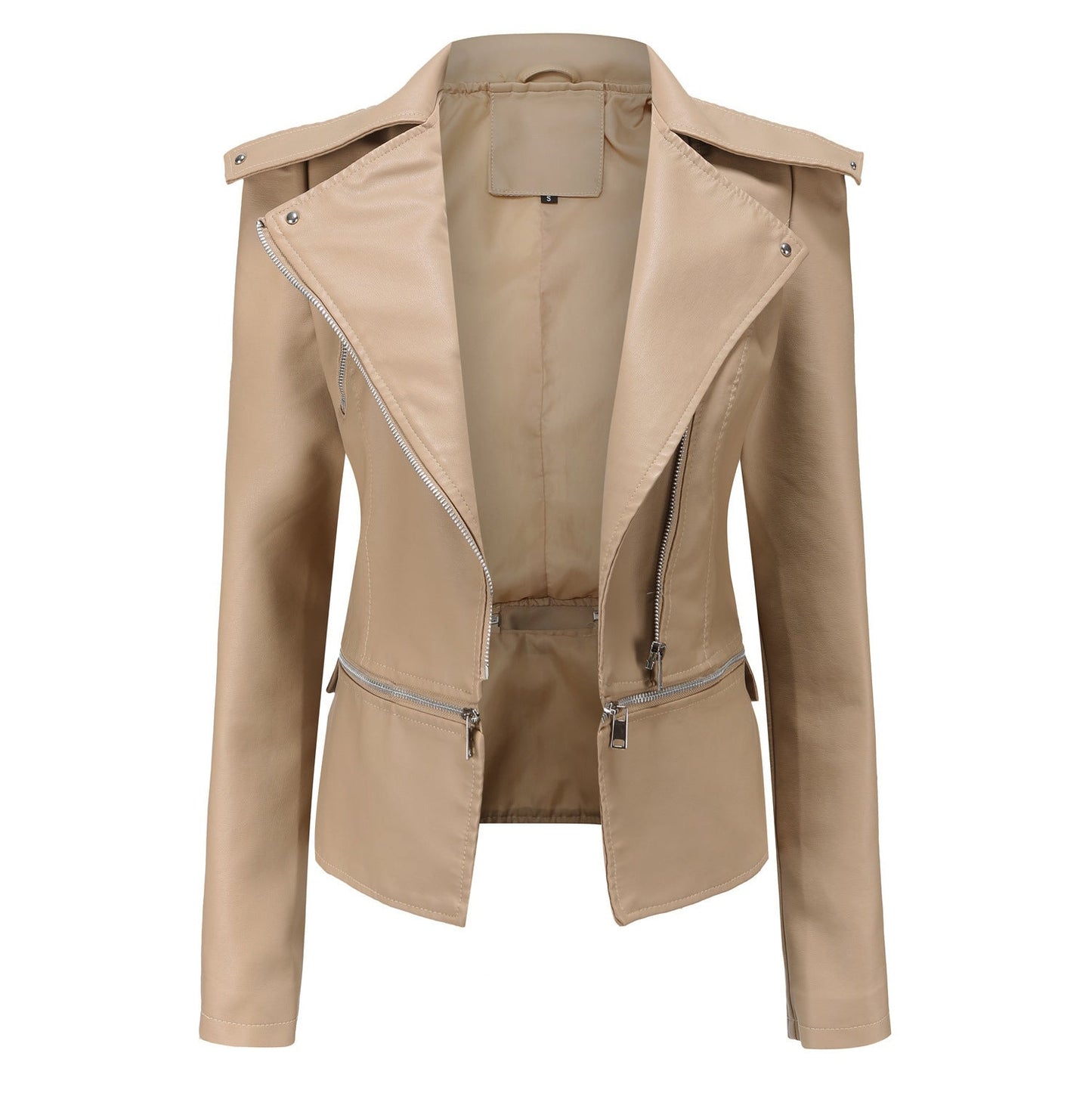 Classic Women's Leather Biker Jacket