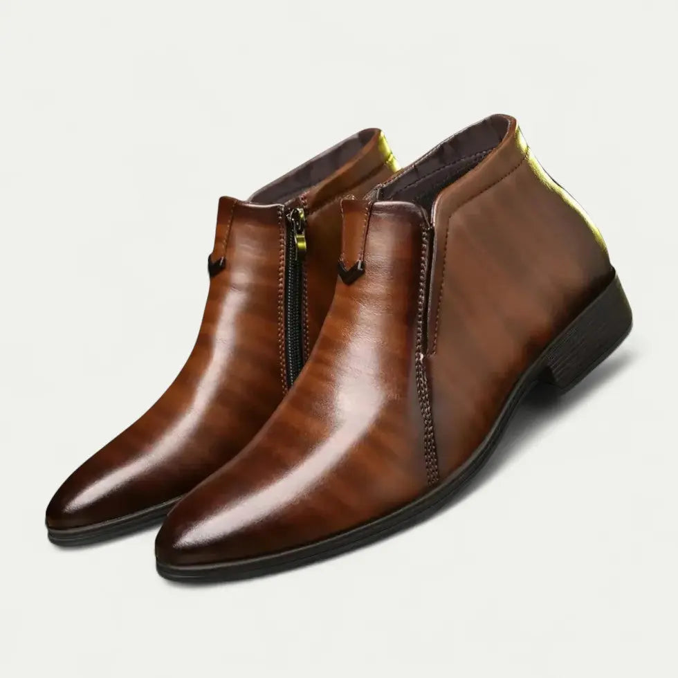 Stylish Men's Zip Up Ankle Boots