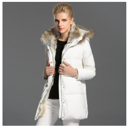 Cozy Women's Down Filled Hooded Jacket - Luxicro