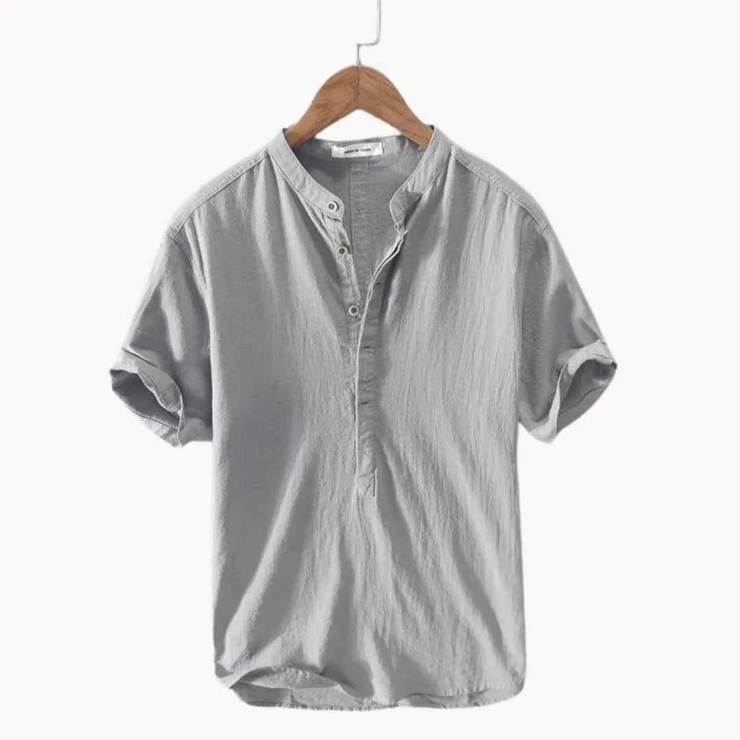 Comfortable Light Blue Linen Shirt