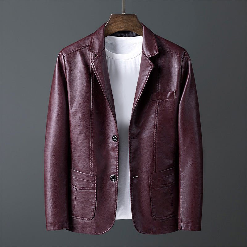 Authentic Leather Men's Classic Biker Jacket