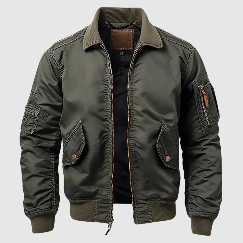 Trendy Mens Slim Fit Bomber Jacket - EasyApparels