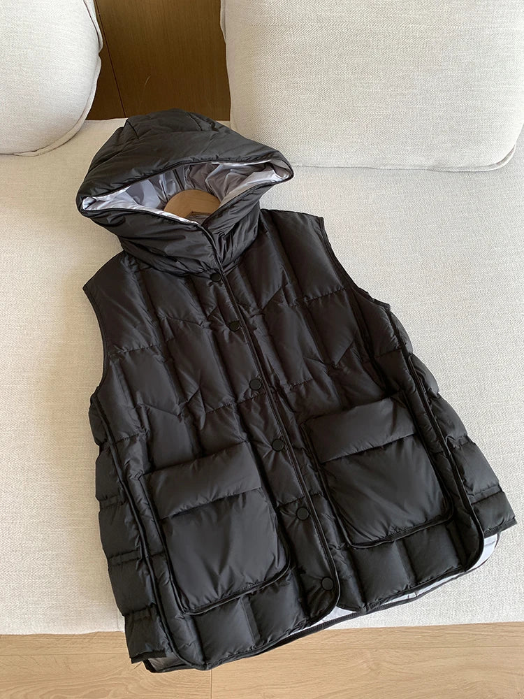 Warm Women's Puffy Down Vest