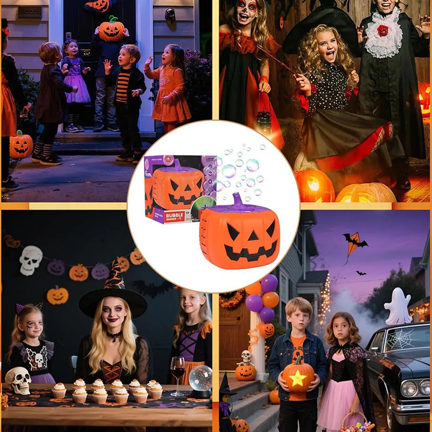 Fun Halloween Bubble Blaster With Lights Sound - Luxicro