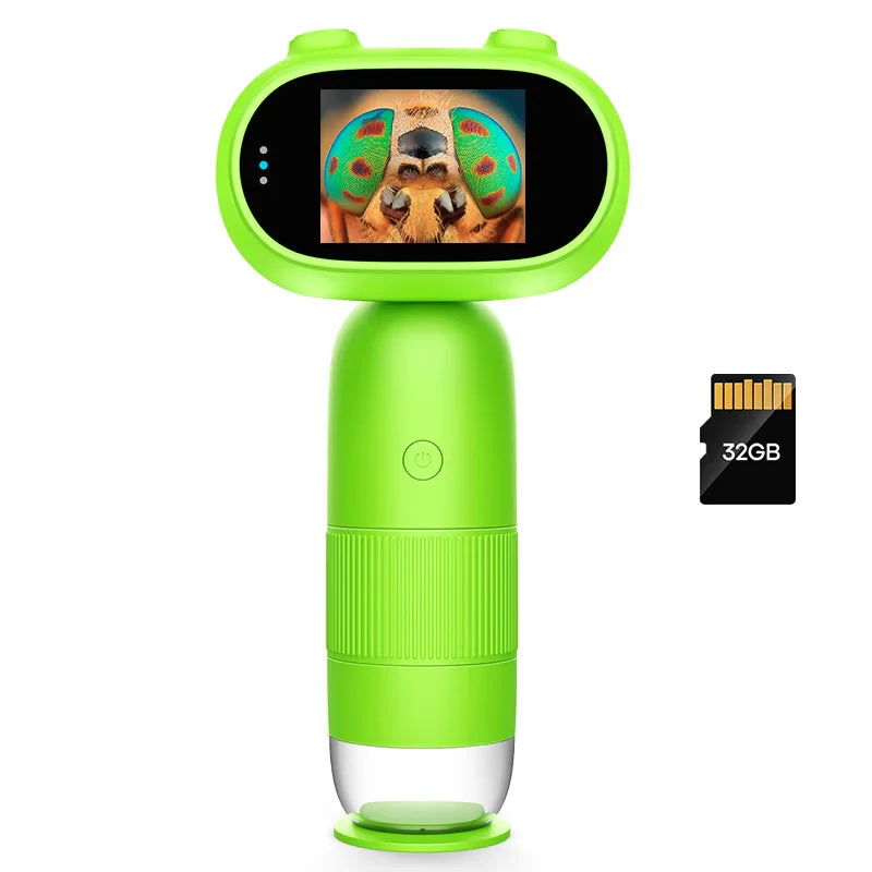 Fun Kids Microscope with 2 Screen and 1000x Zoom - Luxicro
