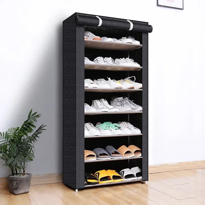 Compact Stackable Shoe Storage Rack Organizer