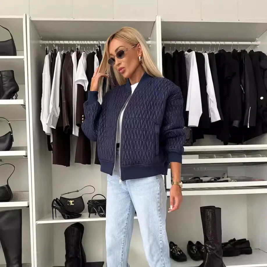 Warm Padded Fashion Bomber Jacket