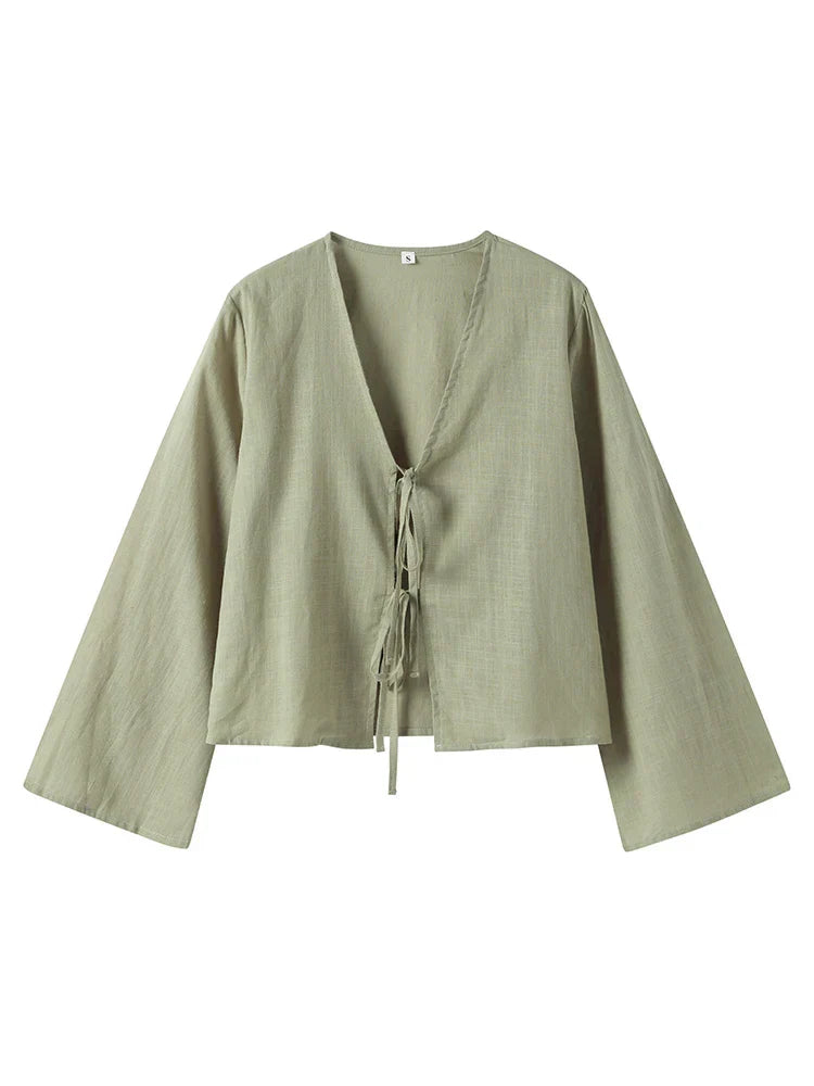 Elegant V-Neck Lace Top for Women Spring Collection