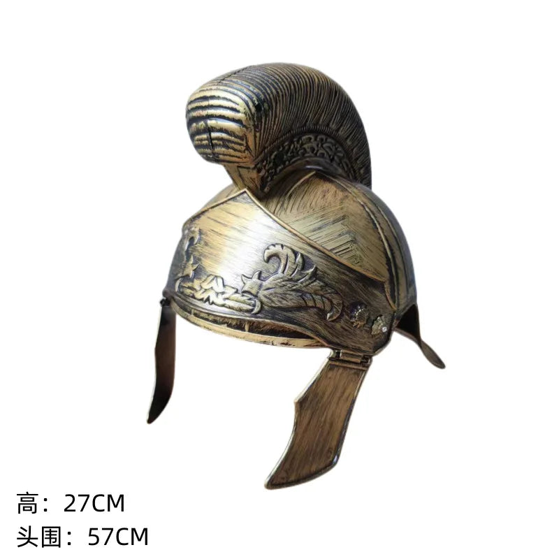 Historic Warrior Helmet with Adjustable Face Mask