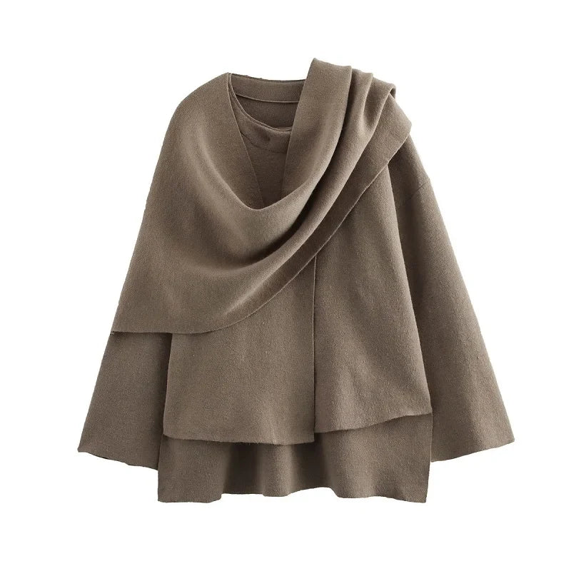 Chic Off-Center Snow Coat