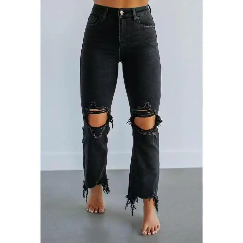 Distressed Slim Fit Jeans