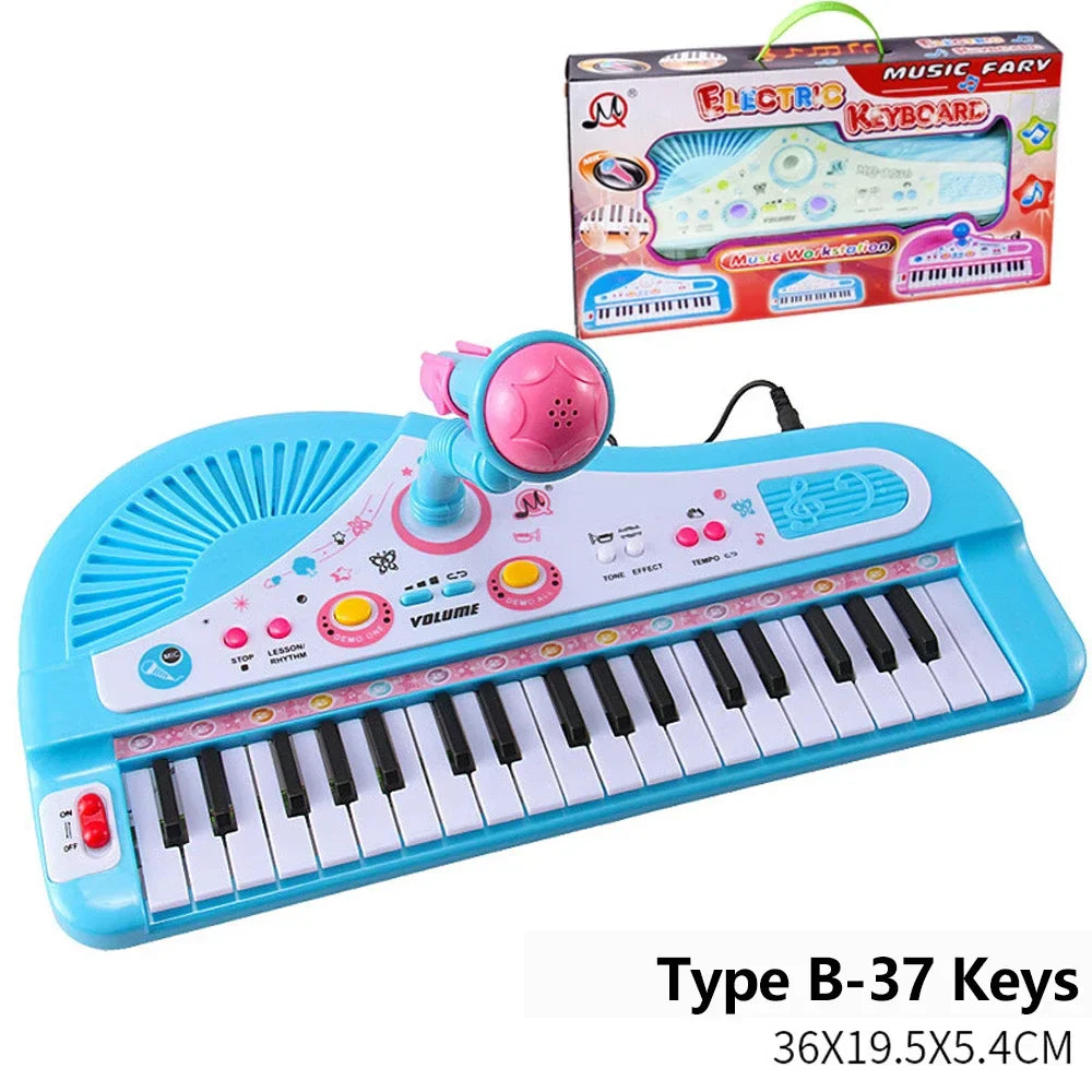 Fun Kids Digital Piano Keyboard with Mic