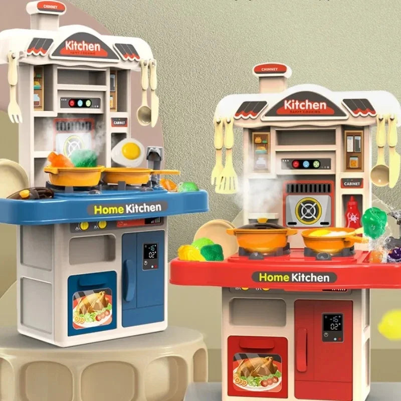 Fun Childrens Play Kitchen Set with Lights and Sounds