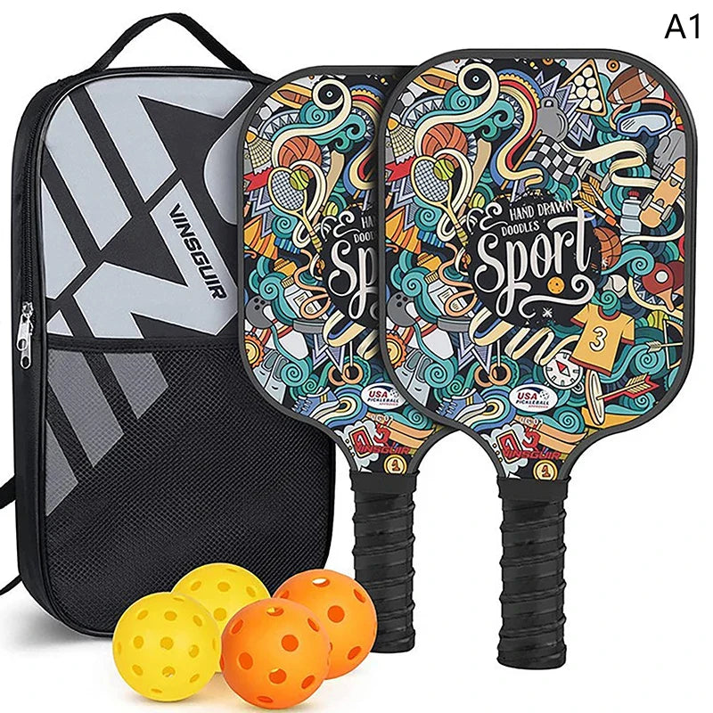 Durable Graphite Pickleball Racket Kit for Beginners