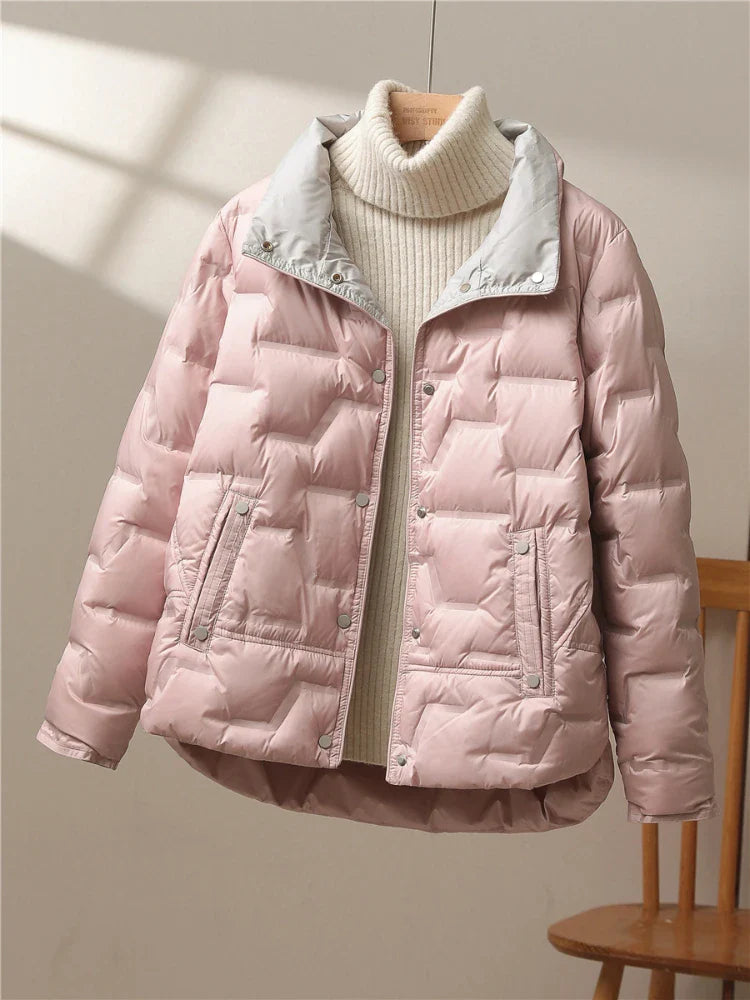 Warm Winter Quilted Down Coat