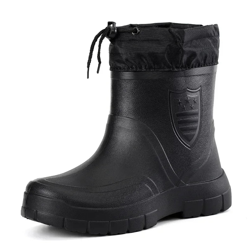 Waterproof Insulated Mid Calf Boots for Men - EasyApparels