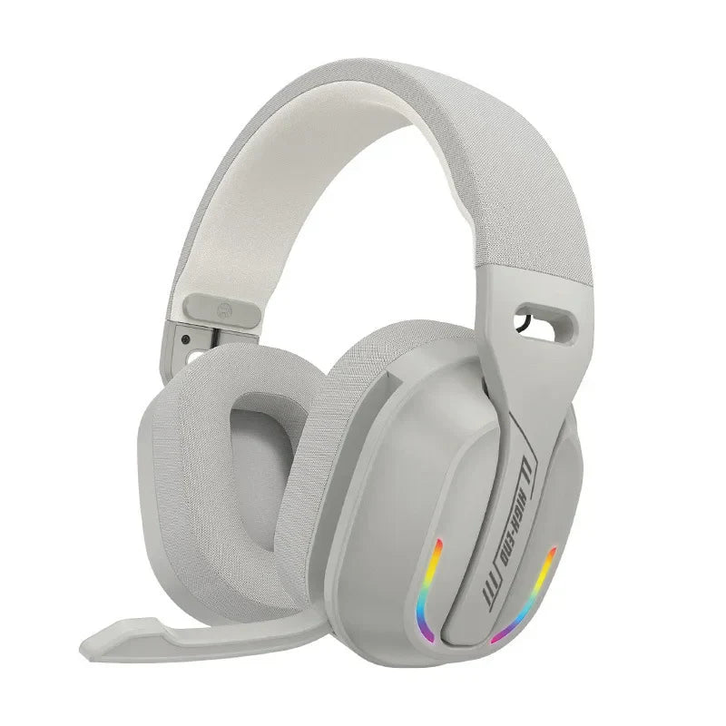 Wireless Gaming Headset with RGB Lights and Fast Connection