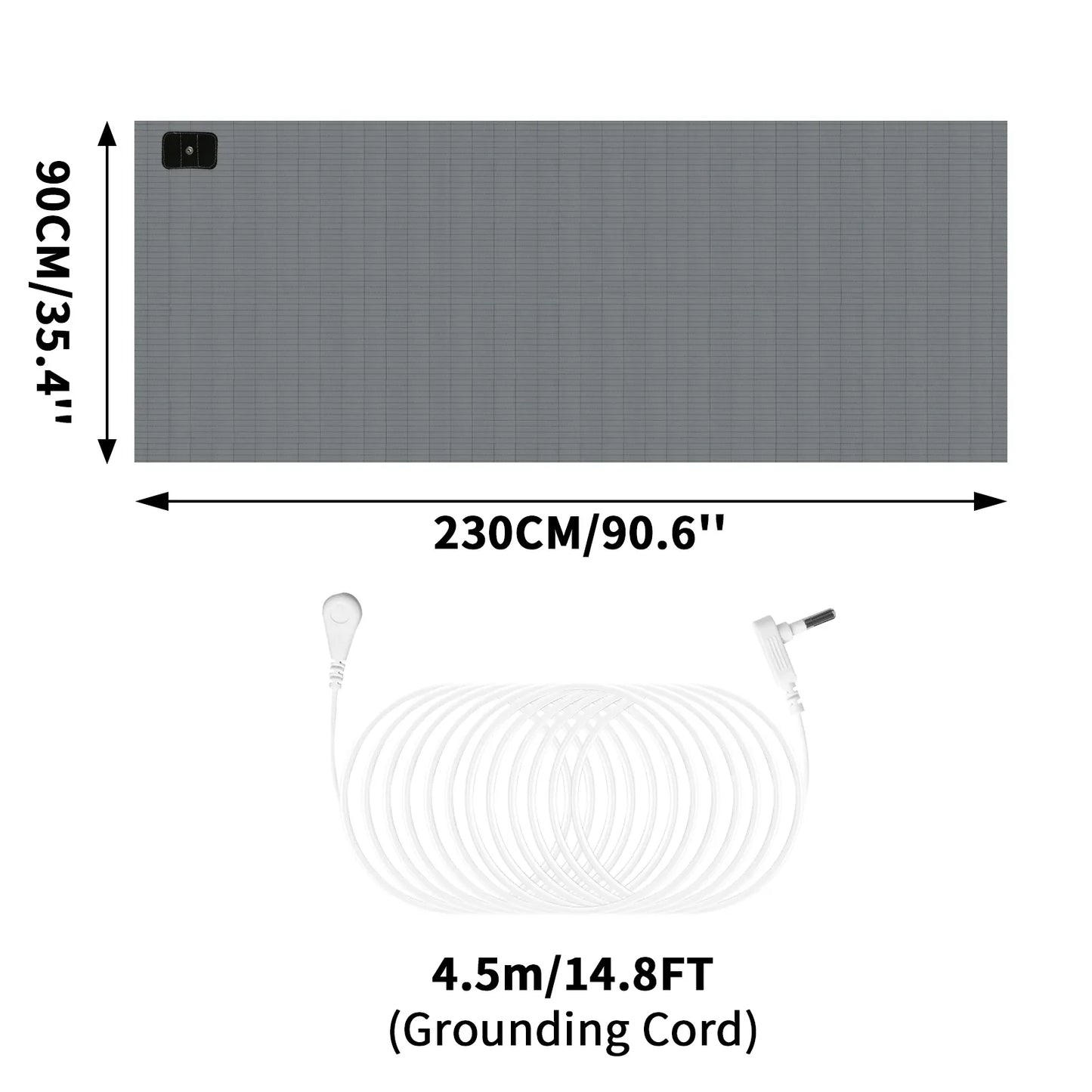 Natural Anti Static Bed Sheet 95% Cotton Silver Thread