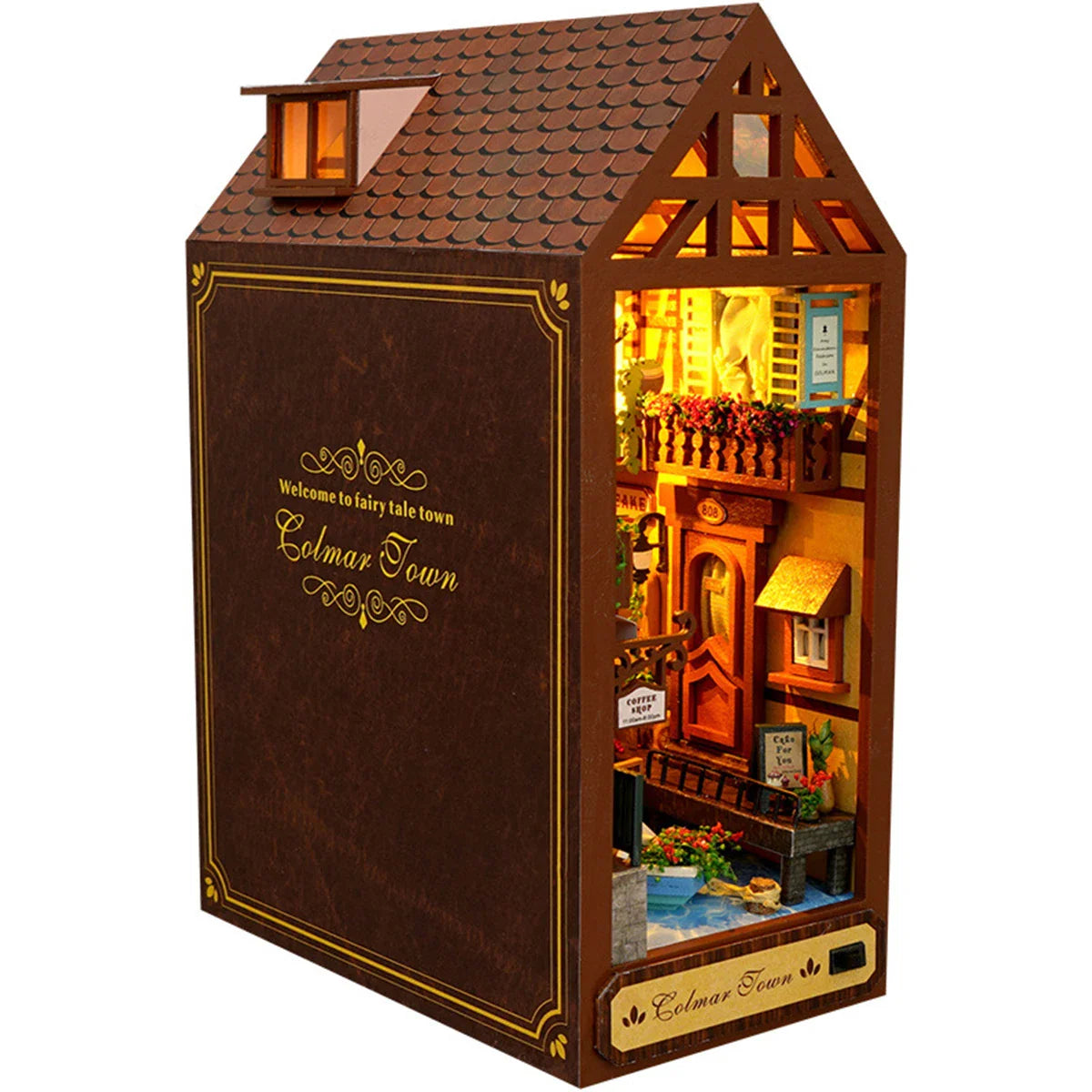 Mini Wooden Dollhouse Bookend Kit