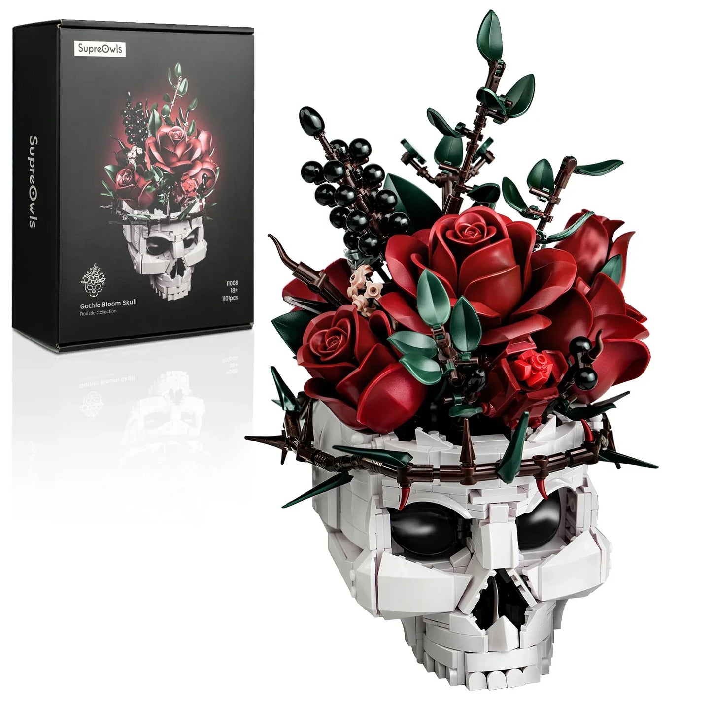 Spooky Skeleton Flower Home Decoration Kit - Luxicro