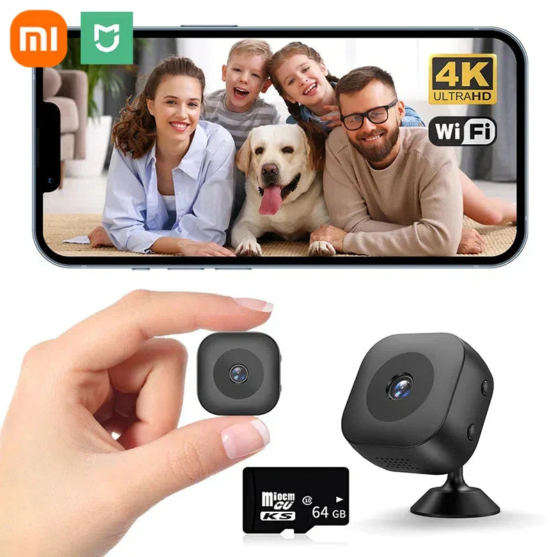 Compact WiFi Home Security Camera 1080P Night Vision