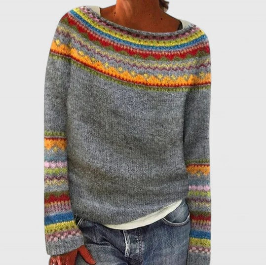 Elegant Women's Crew Neck Sweater