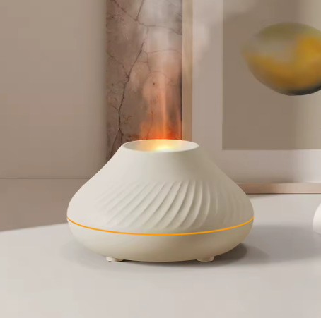 Compact USB Essential Oil Diffuser with Color Night Light