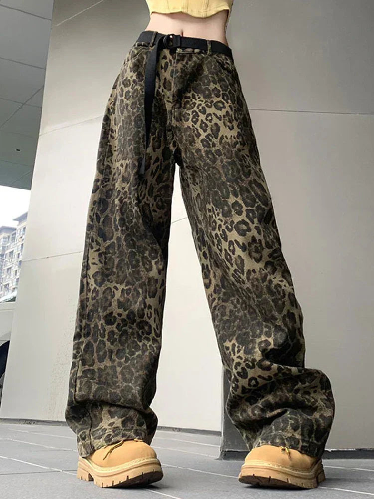 Comfortable Leopard High Waisted Women's Pants - EasyApparels