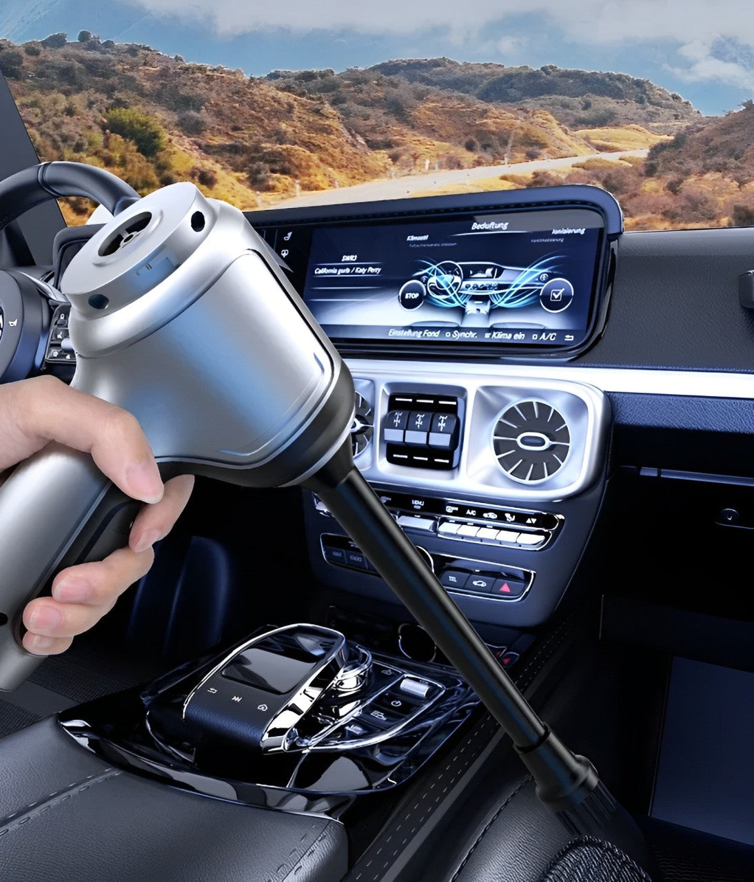 Powerful Handheld Car Vacuum 12V Portable Rechargeable - Luxicro