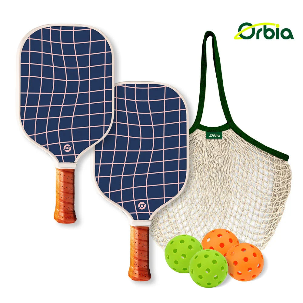 Junior Pickleball Racket Set with Durable Fiber Design
