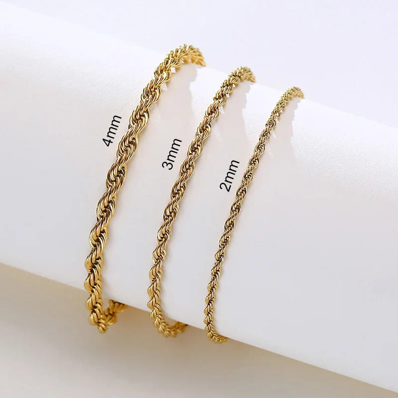 Silver Tone Twisted Cable Chain Bracelet Mens