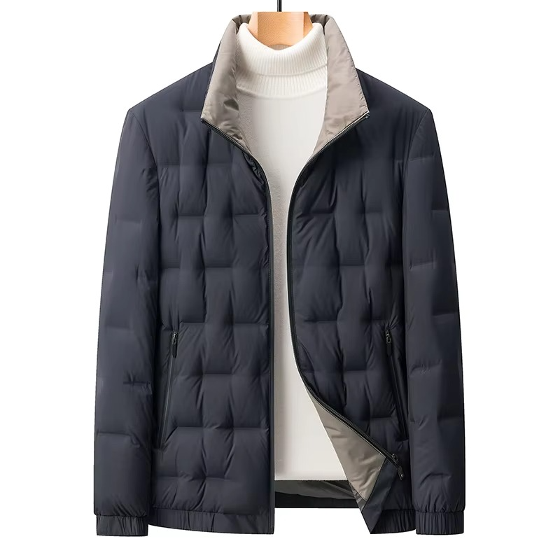 Men's Waterproof Slim Fit Down Parka Jacket
