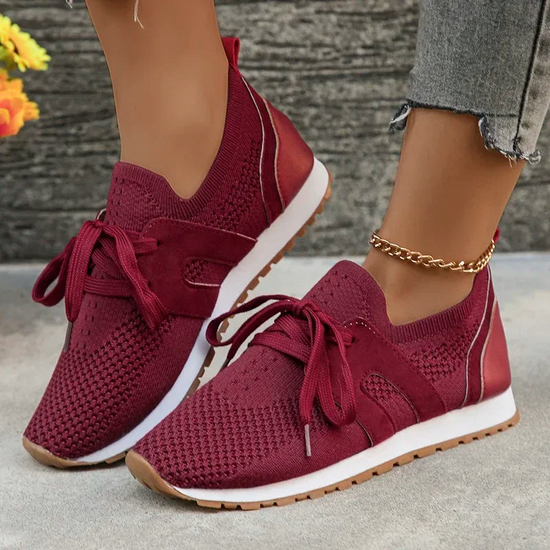 Cozy Fit Women's Sneakers - Breathable Casual Shoes