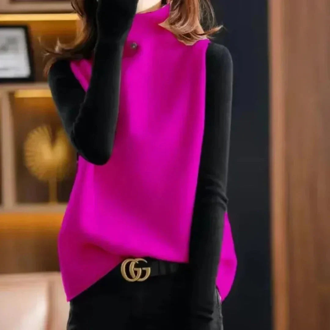 Warm Crew Neck Woolen Gilet