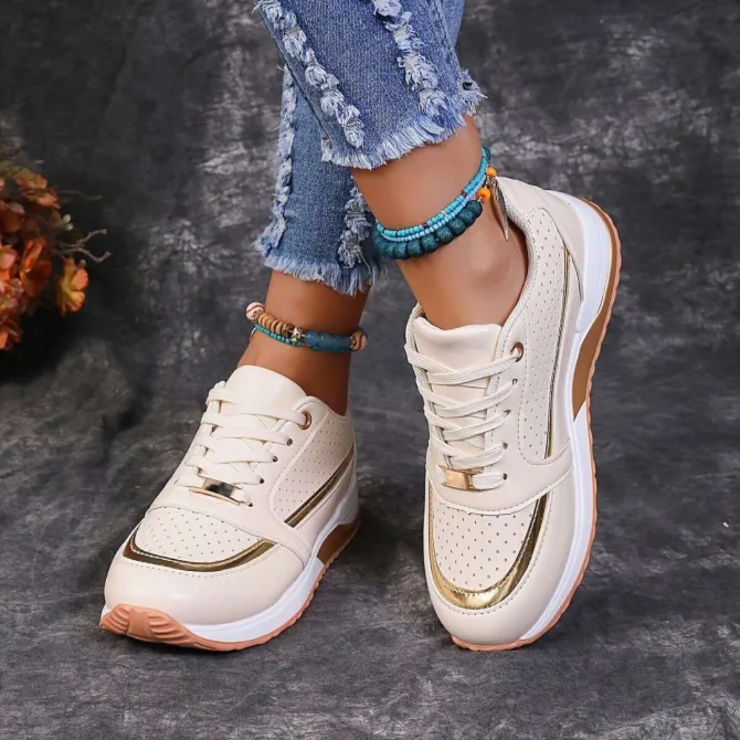 Comfortable Leather Supportive Low Top Sneakers