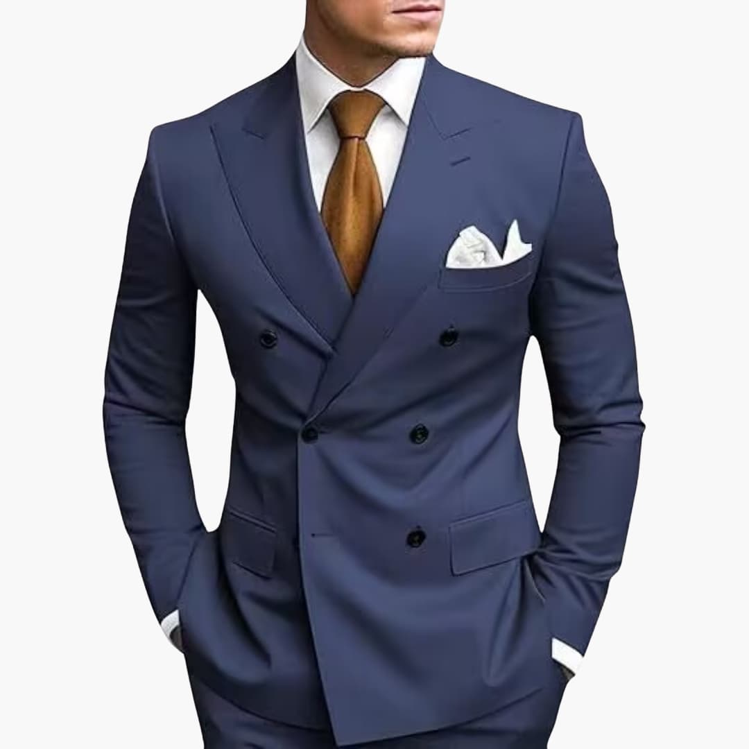 Slim Fit Men's Suit with Six Buttons Lightweight - Vossary