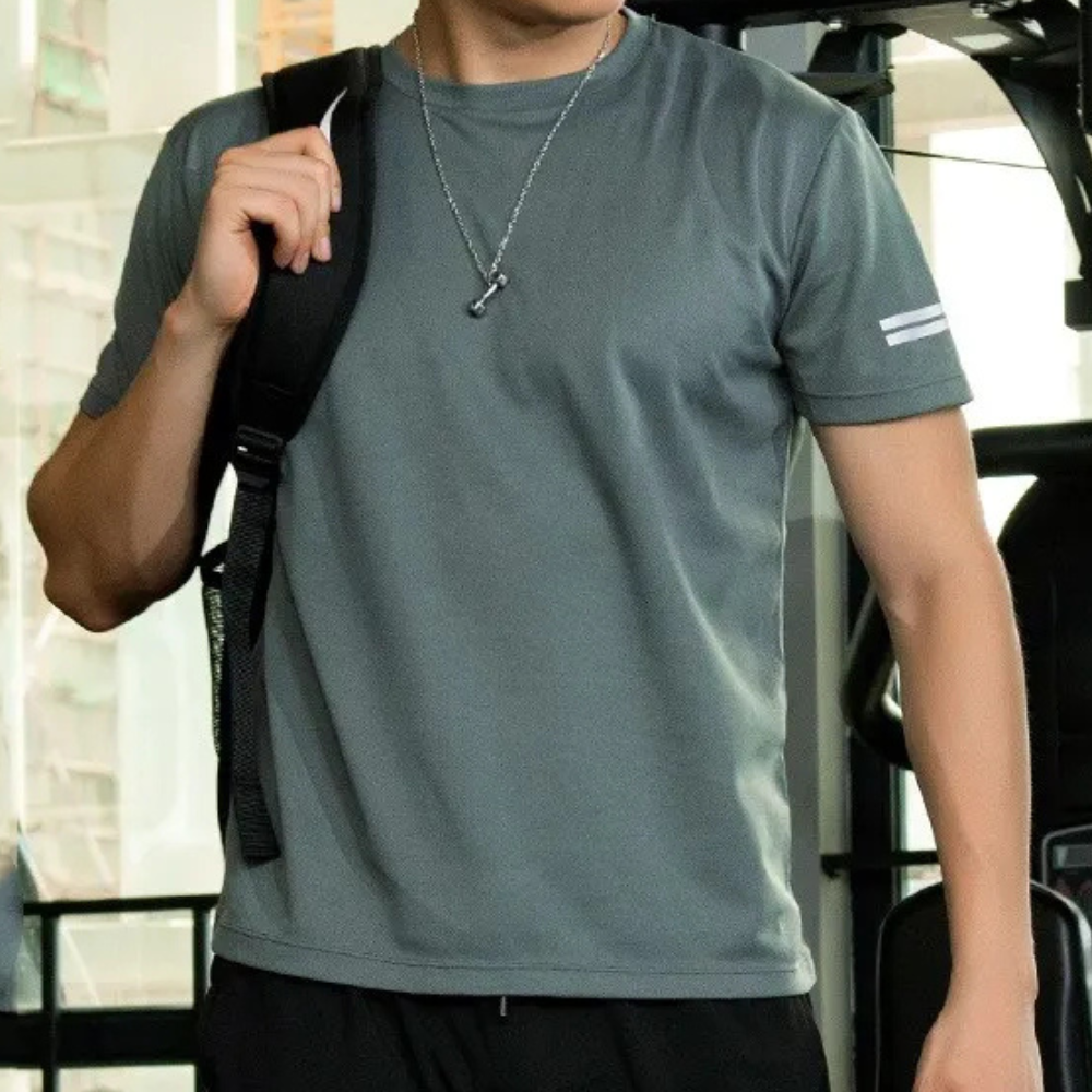 Men's Athletic Tee - Short Sleeve - Moisture Wicking Fit - EasyApparels