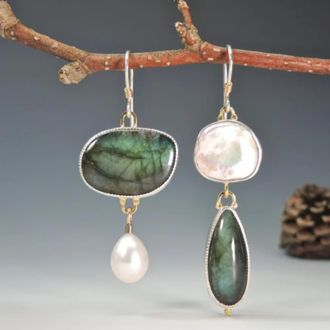 Classic Gemstone Drop Earrings - Luxicro