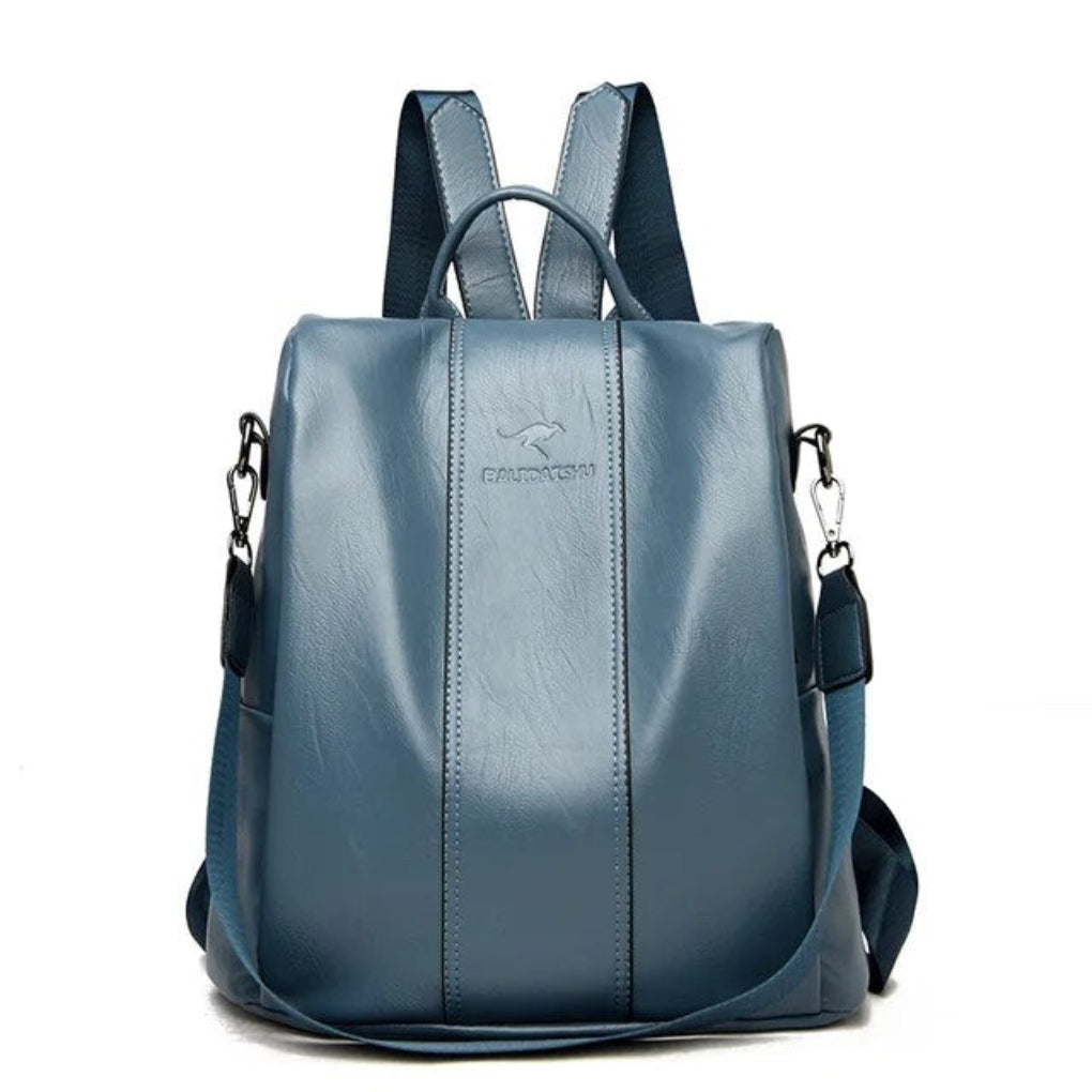 Secure Women's Genuine Leather Rucksack