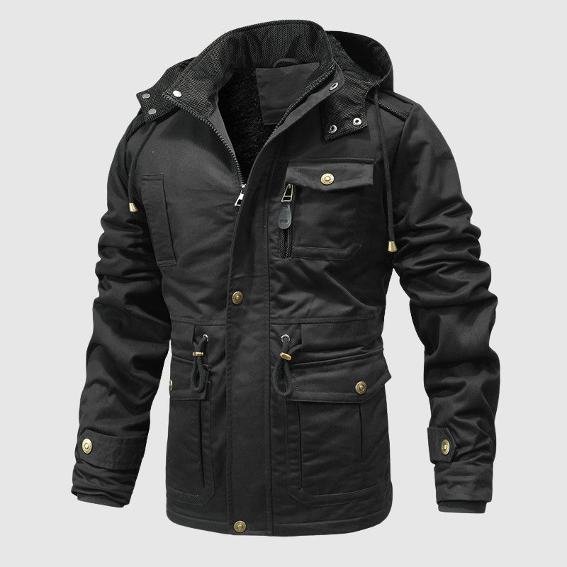 Rugged Cotton Outdoor Coat