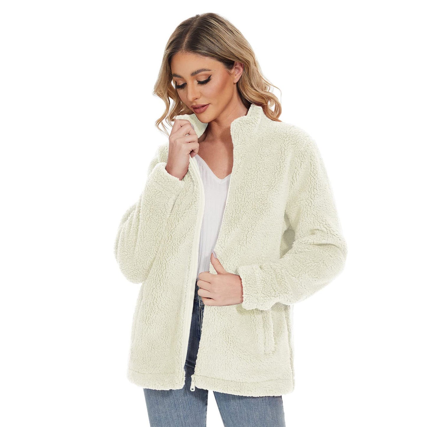 Cozy Women's Fleece Lined Full Zip Jacket