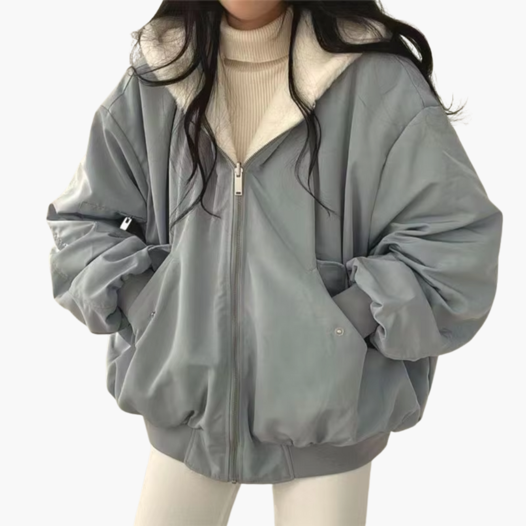 Versatile Zip Up Hooded Jacket for Women