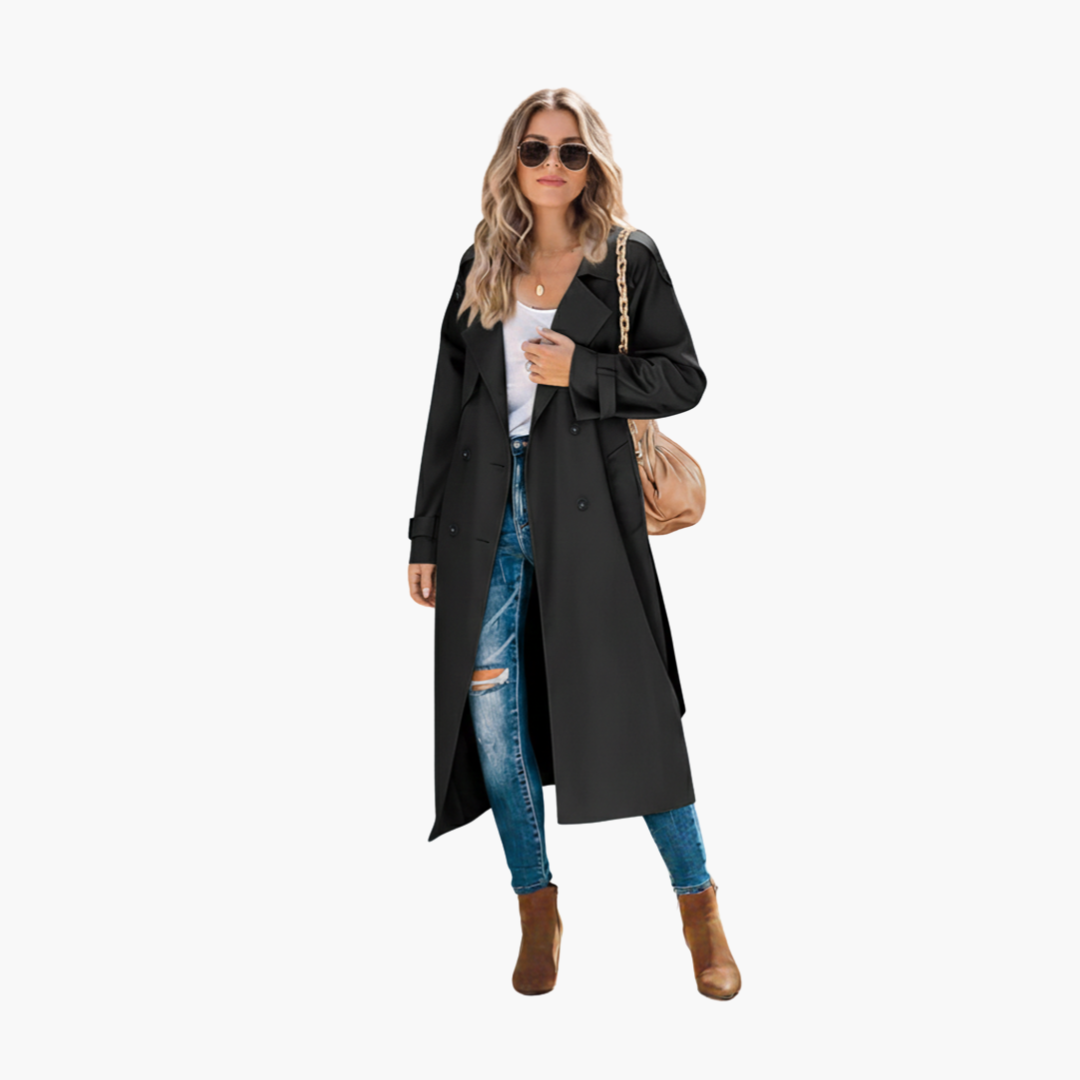 Classic Double Breasted Ladies Coat
