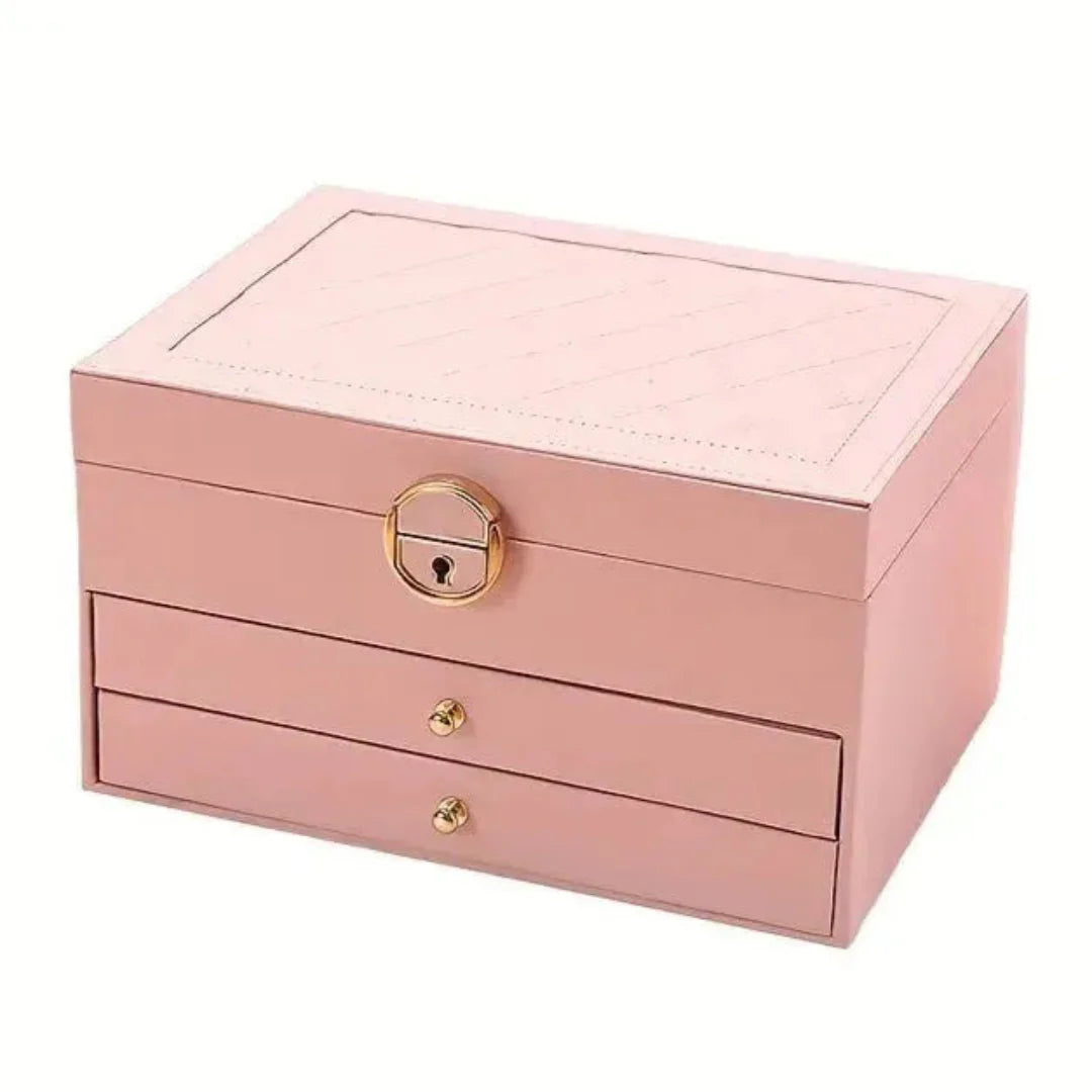 Luxury Stackable Leather Jewelry Case
