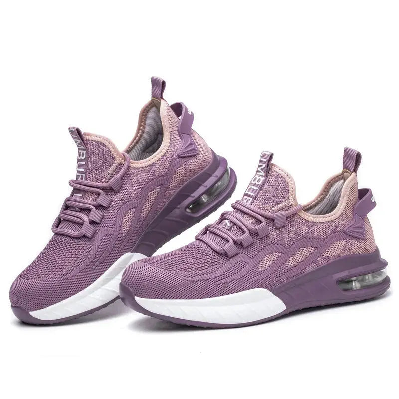 Women's Comfortable Work Sneakers - Lightweight Protective Shoes - Luxicro