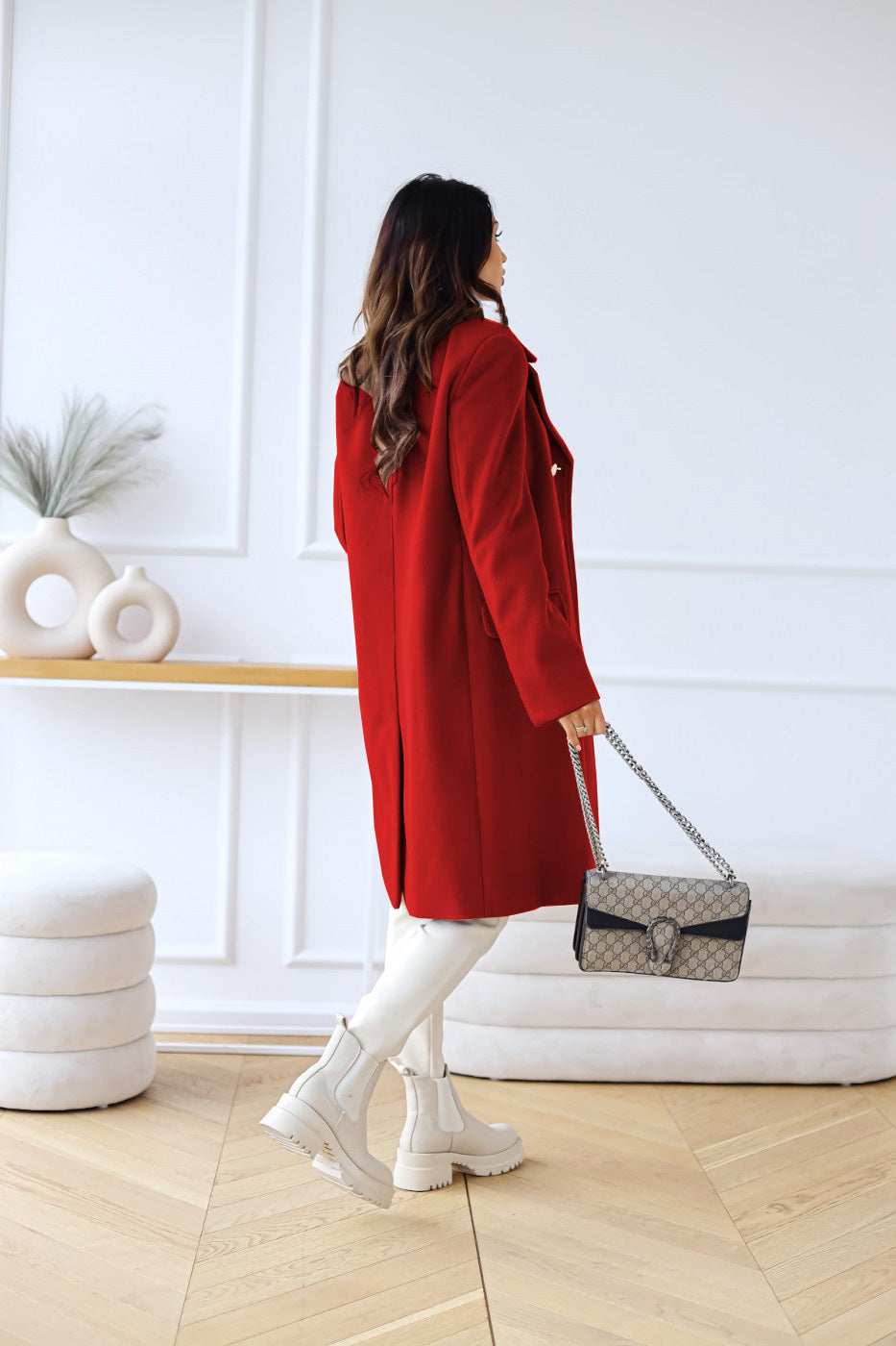 Women's Warm Classic Double-Breasted Winter Coat