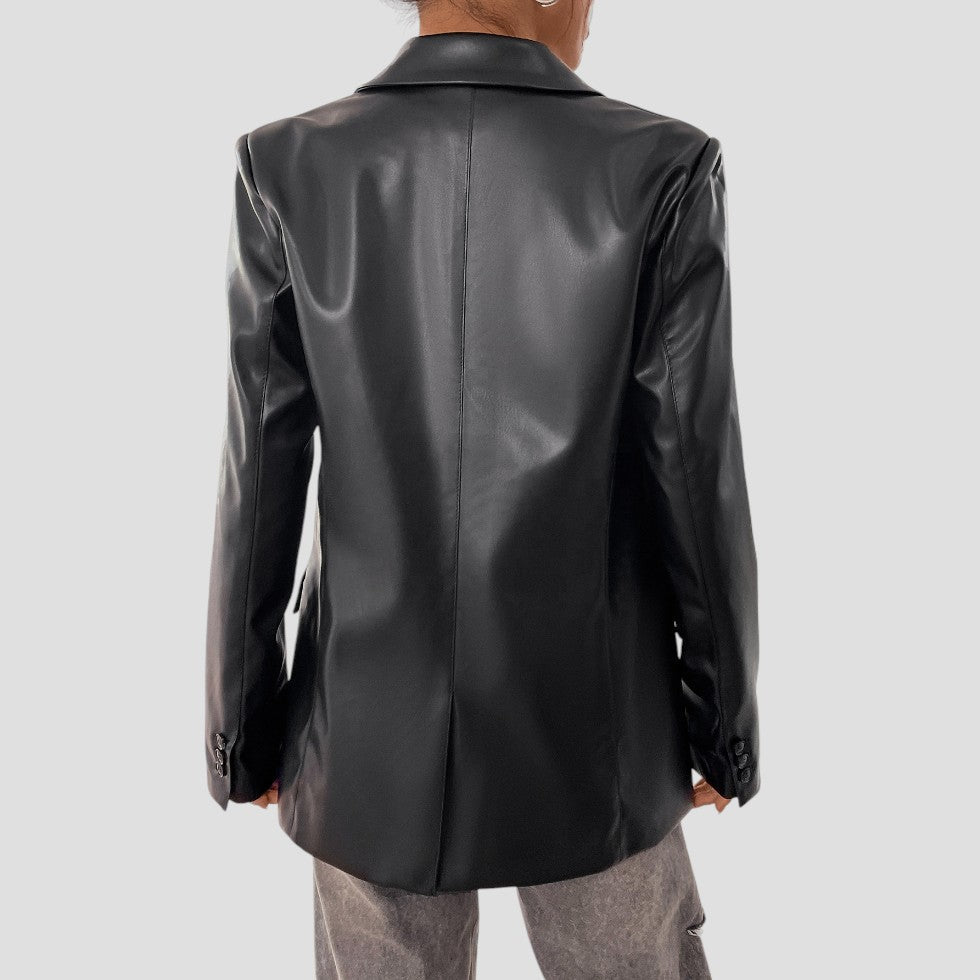 Classic Ladies Black Tailored Blazer Jacket