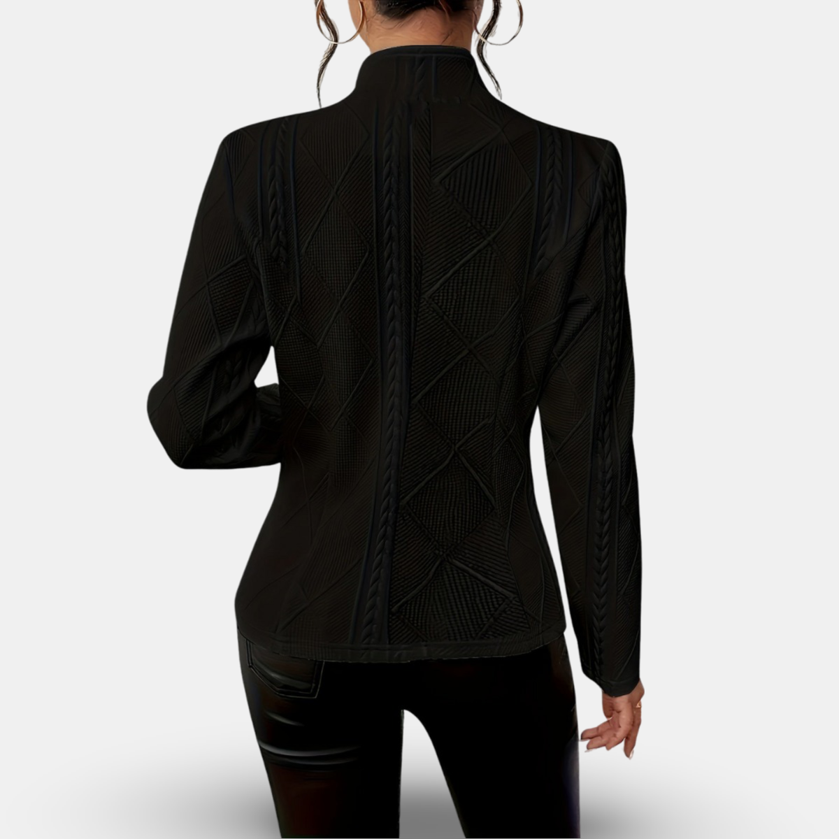 Stylish Patterned Jacket for Women Everyday Wear